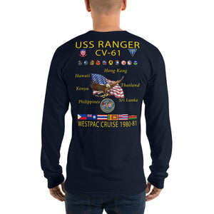 USS Ranger (CV-61) 1980-81 Long Sleeve Cruise Shirt