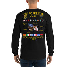 Load image into Gallery viewer, USS Forrestal (CV-59) 1978 Long Sleeve Cruise Shirt