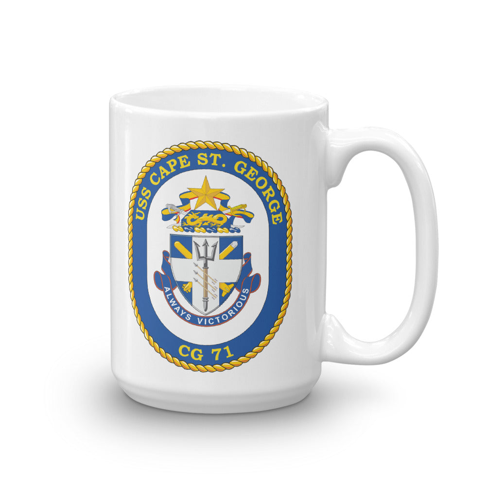 USS Cape St. George (CG-71) Ship's Crest Mug