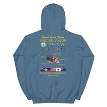 Load image into Gallery viewer, USS Carl Vinson (CVN-70) 1984-85 Cruise Hoodie - Family