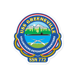 USS Greeneville (SSN-772) Ship's Crest Vinyl Sticker