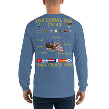 Load image into Gallery viewer, USS Coral Sea (CV-43) 1989 Long Sleeve Cruise Shirt