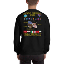 Load image into Gallery viewer, USS Dwight D. Eisenhower (CVN-69) 2010 Cruise Sweatshirt