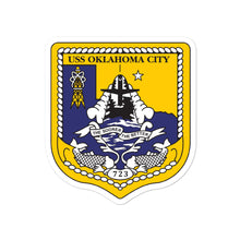 Load image into Gallery viewer, USS Oklahoma City (SSN-723) Ship&#39;s Crest Vinyl Sticker