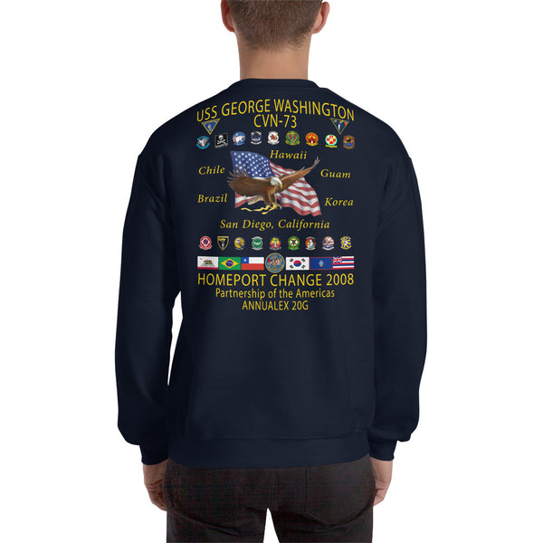 USS George Washington (CVN-73) 2008 Cruise Sweatshirt