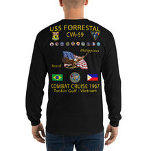 Load image into Gallery viewer, USS Forrestal (CVA-59) 1967 Long Sleeve Cruise Shirt
