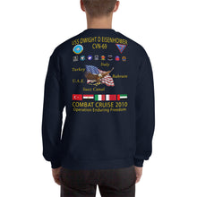 Load image into Gallery viewer, USS Dwight D. Eisenhower (CVN-69) 2010 Cruise Sweatshirt