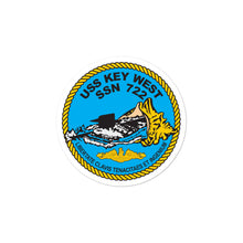 Load image into Gallery viewer, USS Key West (SSN-722) Ship&#39;s Crest Vinyl Sticker
