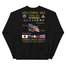 Load image into Gallery viewer, USS Coral Sea (CVA-43) 1964-65 Cruise Sweatshirt