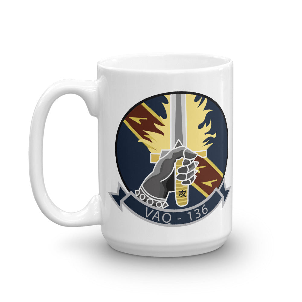VAQ-136 Gauntlets Squadron Crest Mug