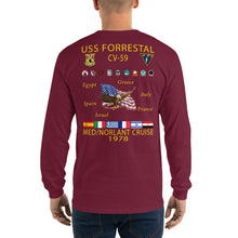 Load image into Gallery viewer, USS Forrestal (CV-59) 1978 Long Sleeve Cruise Shirt