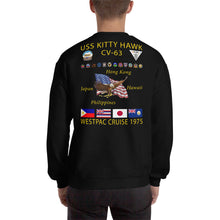 Load image into Gallery viewer, USS Kitty Hawk (CVA-63) 1975 Cruise Sweatshirt