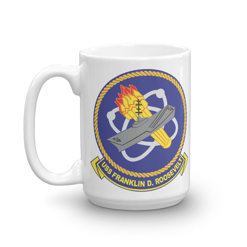 USS Franklin D. Roosevelt (CVB/CVA/CV-42) Ship's Crest Mug