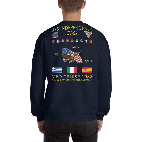 USS Independence (CV-62) 1982 Cruise Sweatshirt