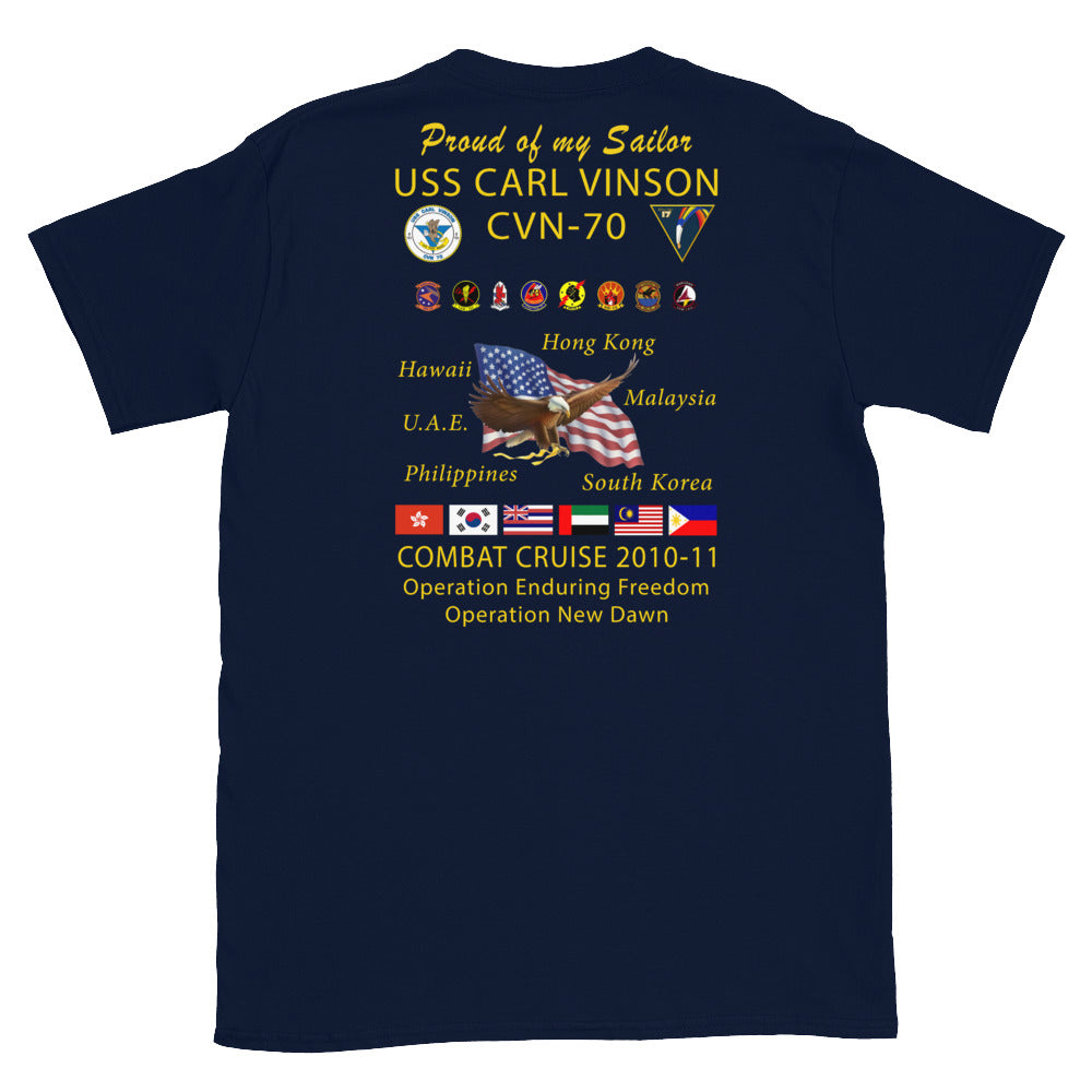 USS Carl Vinson (CVN-70) 2010-11 Cruise Shirt - FAMILY