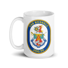 Load image into Gallery viewer, USS Russell (DDG-59) Ship&#39;s Crest Mug