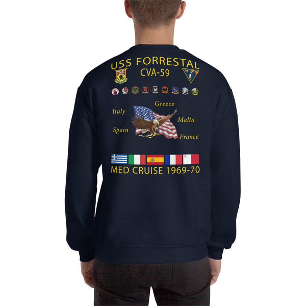 USS Forrestal (CVA-59) 1969-70 Cruise Sweatshirt