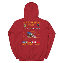 Load image into Gallery viewer, USS Forrestal (CVA-59) 1968-69 Cruise Hoodie