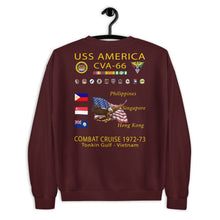 Load image into Gallery viewer, USS America (CVA-66) 1972-73 Cruise Sweatshirt
