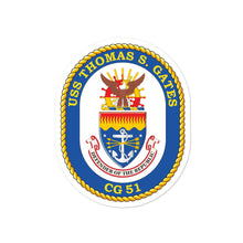 Load image into Gallery viewer, USS Thomas S. Gates (CG-51) Ship&#39;s Crest Vinyl Sticker