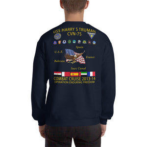 USS Harry S. Truman (CVN-75) 2013-14 Cruise Sweatshirt