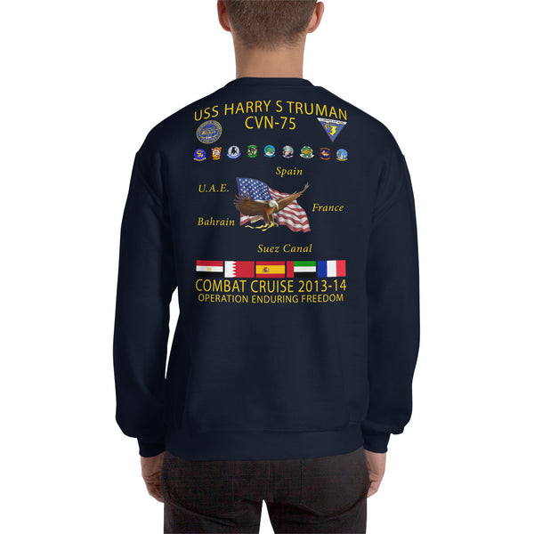 USS Harry S. Truman (CVN-75) 2013-14 Cruise Sweatshirt