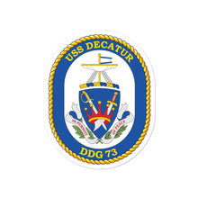 Load image into Gallery viewer, USS Decatur (DDG-73) Ship&#39;s Crest Vinyl Sticker