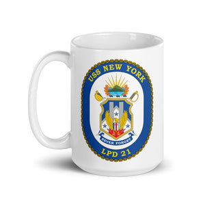 USS New York (LPD-21) Ship's Crest Mug
