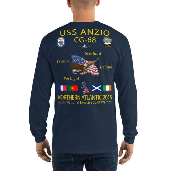 USS Anzio (CG-68) 2015 Long Sleeve Cruise Shirt