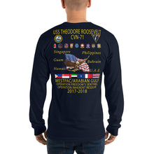Load image into Gallery viewer, USS Theodore Roosevelt (CVN-71) 2017-18 Long Sleeve Cruise Shirt