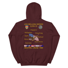 Load image into Gallery viewer, USS Belleau Wood (LHA-3) 1984 Cruise Hoodie