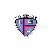 Load image into Gallery viewer, USS Midway (CVA/CV-41) Ship's Crest Vinyl Sticker