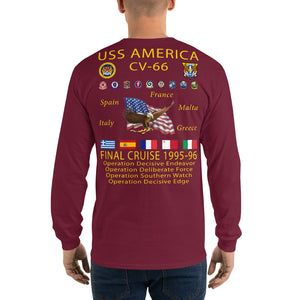 USS Anzio (CG-68) 1994-95 Long Sleeve Cruise Shirt