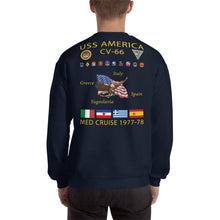 Load image into Gallery viewer, USS America (CV-66) 1977-78 Cruise Sweatshirt