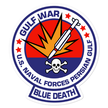Load image into Gallery viewer, U.S. Naval Forces Persian Gulf - Blue Death Vinyl Sticker