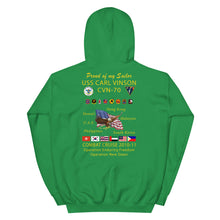 Load image into Gallery viewer, USS Carl Vinson (CVN-70) 2010-11 Cruise Hoodie - FAMILY