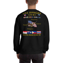Load image into Gallery viewer, USS Ranger (CV-61) 1987 Cruise Sweatshirt