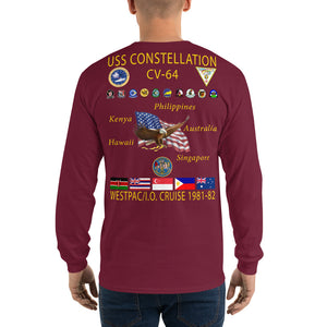 USS Constellation (CV-64) 1981-82 Long Sleeve Cruise Shirt