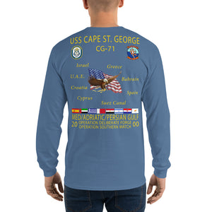 USS Cape St George (CG-71) 2000 Long Sleeve Cruise Shirt