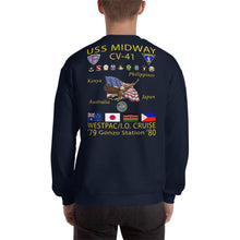 Load image into Gallery viewer, USS Midway (CV-41) 1979-80 Cruise Sweatshirt