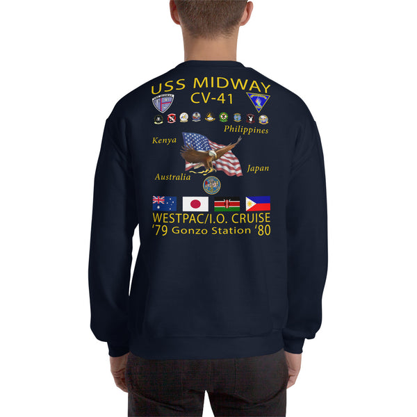 USS Midway (CV-41) 1979-80 Cruise Sweatshirt