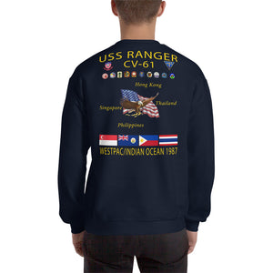 USS Ranger (CV-61) 1987 Cruise Sweatshirt