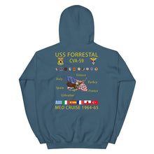 Load image into Gallery viewer, USS Forrestal (CVA-59) 1964-65 Cruise Hoodie