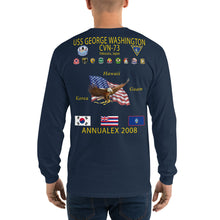 Load image into Gallery viewer, USS George Washington (CVN-73) 2008 ANNUAL EX Long Sleeve Cruise Shirt