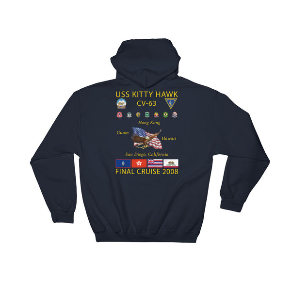 USS Kitty Hawk (CV-63) 2008 Cruise Hoodie