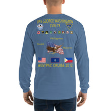 Load image into Gallery viewer, USS George Washington (CVN-73) 2012 Long Sleeve Cruise Shirt