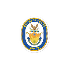 Load image into Gallery viewer, USS Mesa Verde (LPD-19) Ship&#39;s Crest Vinyl Sticker