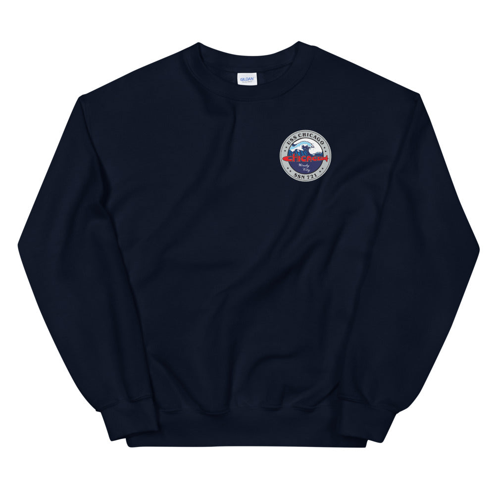USS Chicago (SSN-721) SE Ship's Crest Sweatshirt
