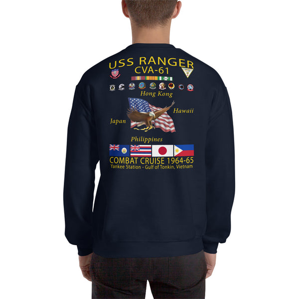 USS Ranger (CVA-61) 1964-65 Cruise Sweatshirt