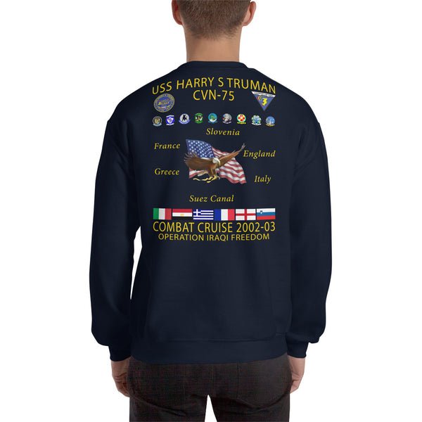 USS Harry S. Truman (CVN-75) 2002-03 Cruise Sweatshirt